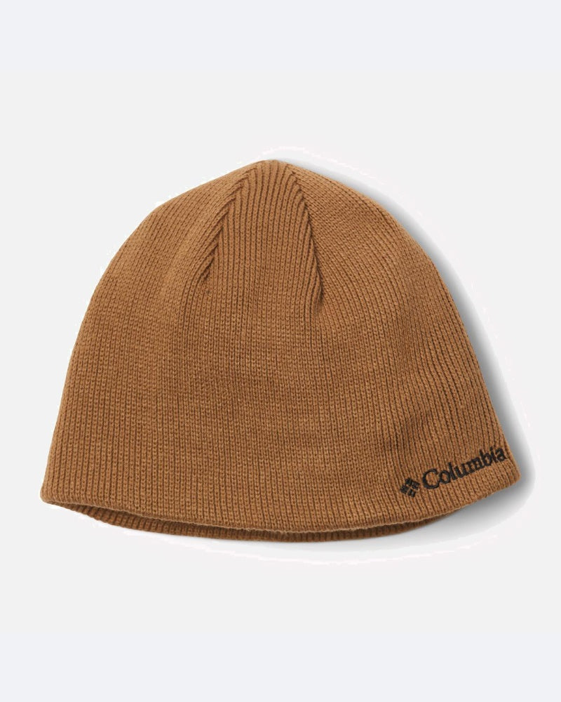 כובע החורף Bugaboo Beanie מבית קולומביה ישראל הוא כובע סרוג בצבע חום עם פסים, שעליו רקומים הלוגו והשם של קולומביה בשחור בקרבת השוליים, והוא מושלם לימים קרירים. הכובע נוצר בהשראת הסגנון האופייני של דגם BUGABOO BEANIE.