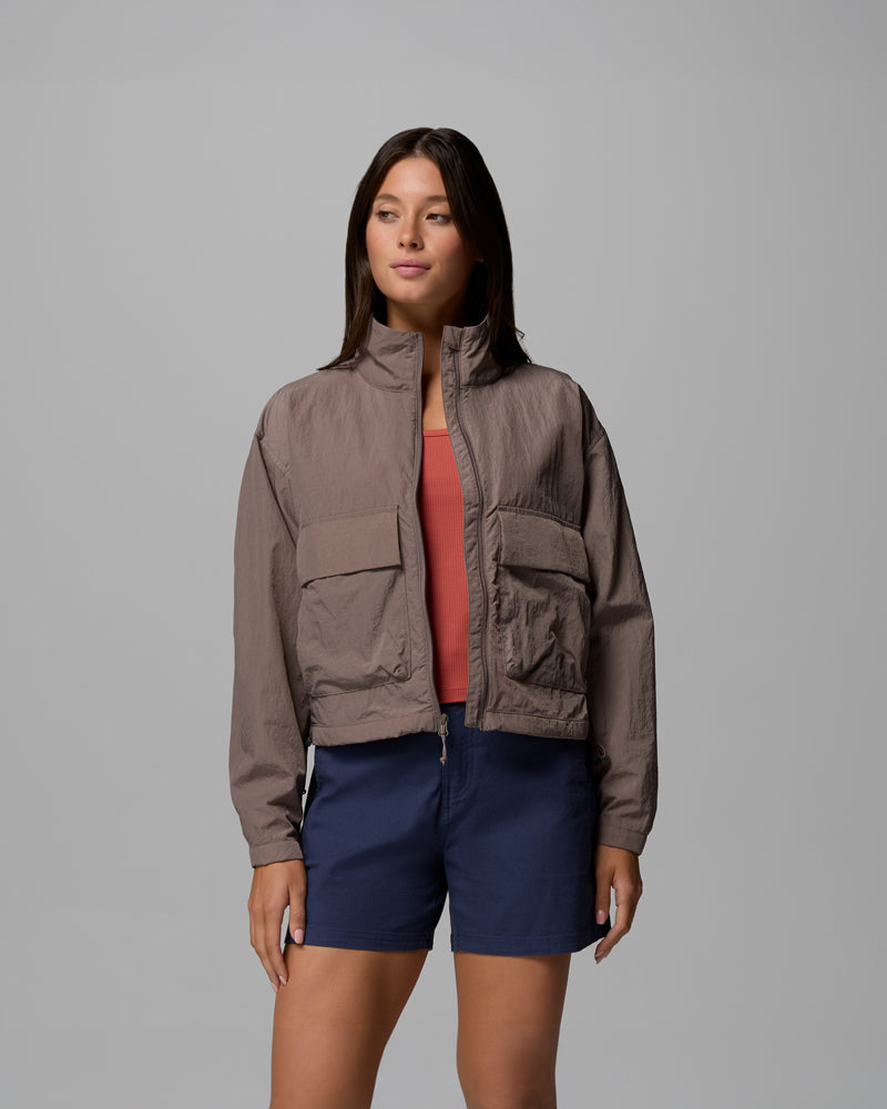 Paracutie Cropped Cargo Windbreaker
