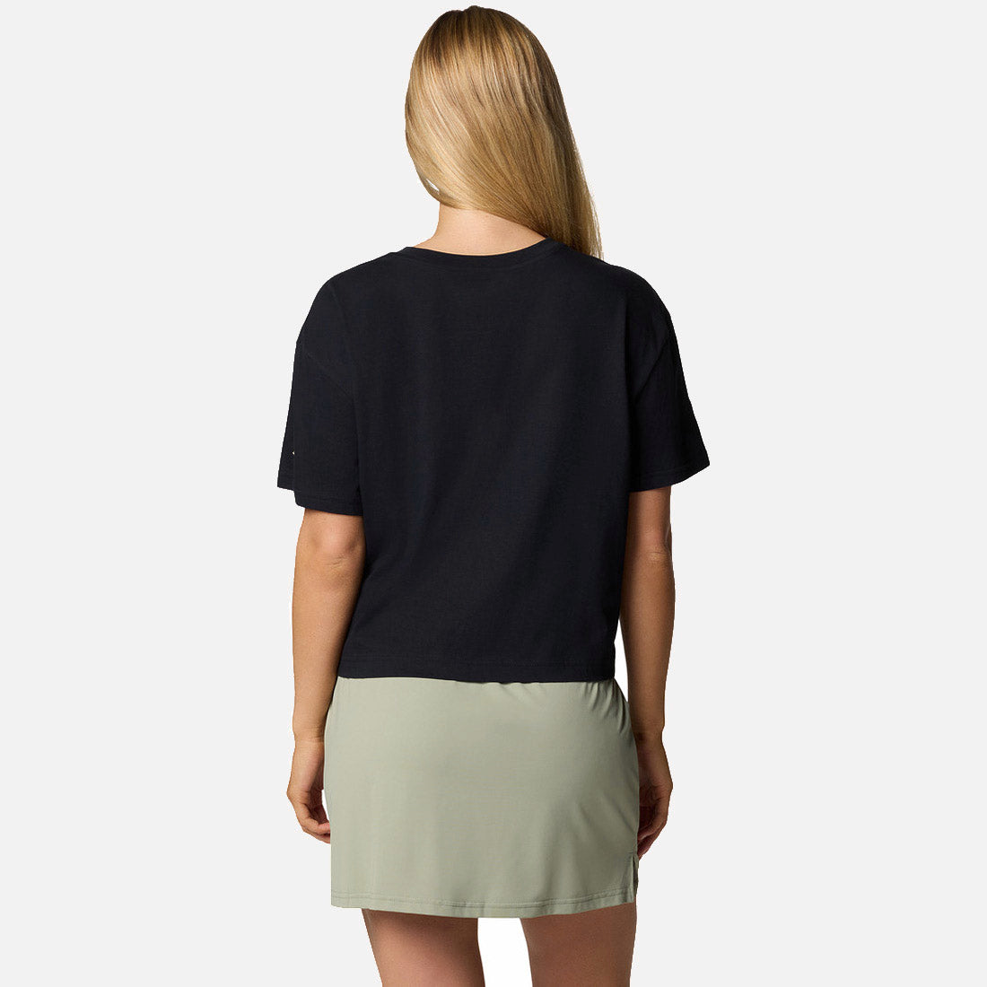 Rolling Bend Graphic Relaxed Crop Short Sleeve Shirt