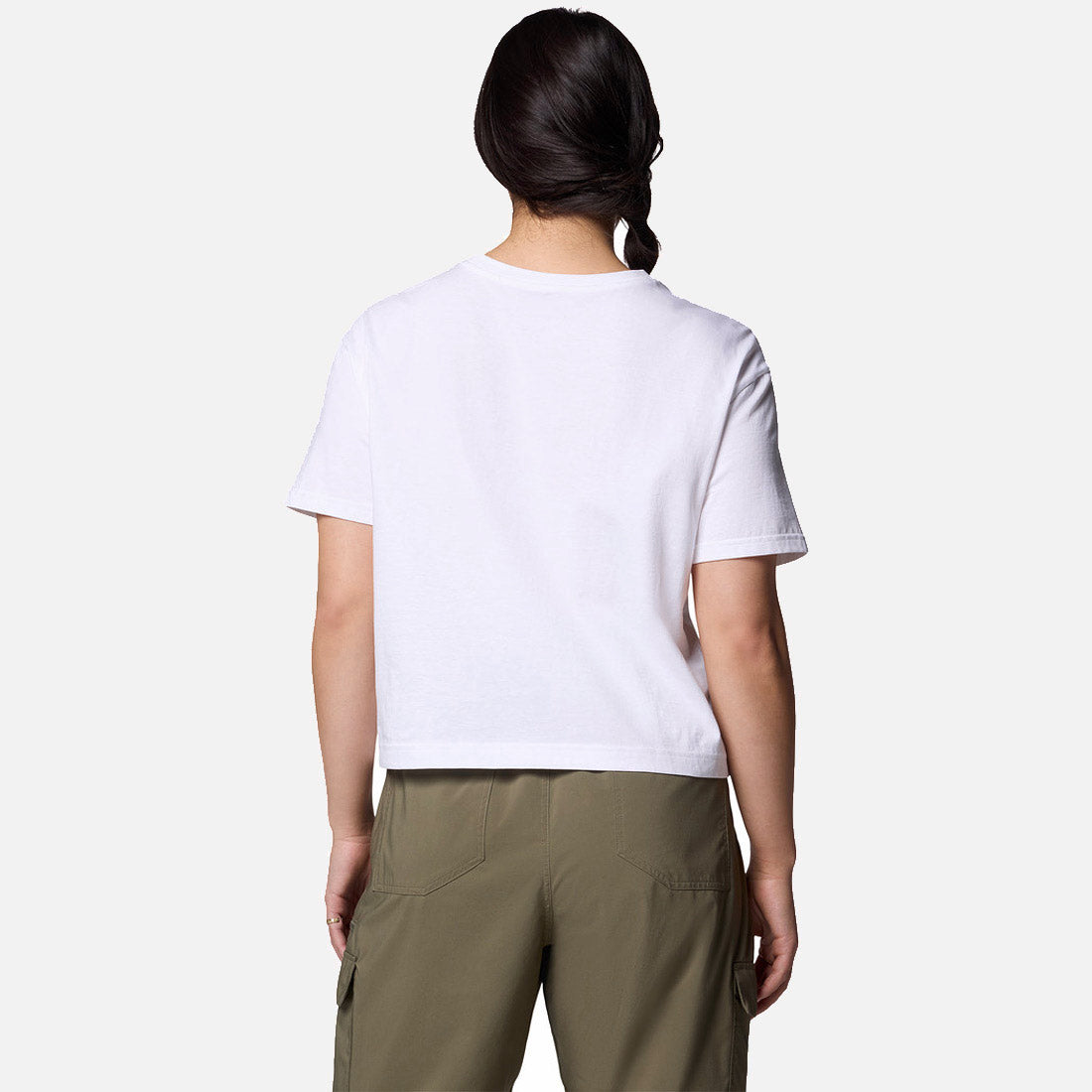 Rolling Bend Graphic Relaxed Crop Short Sleeve Shirt