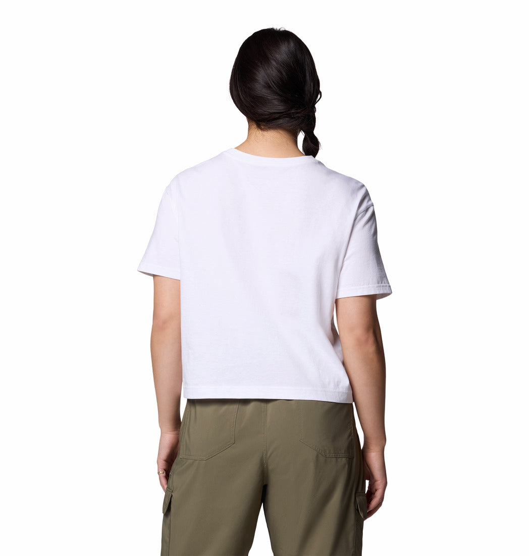Rolling Bend Graphic Relaxed Crop Short Sleeve Shirt