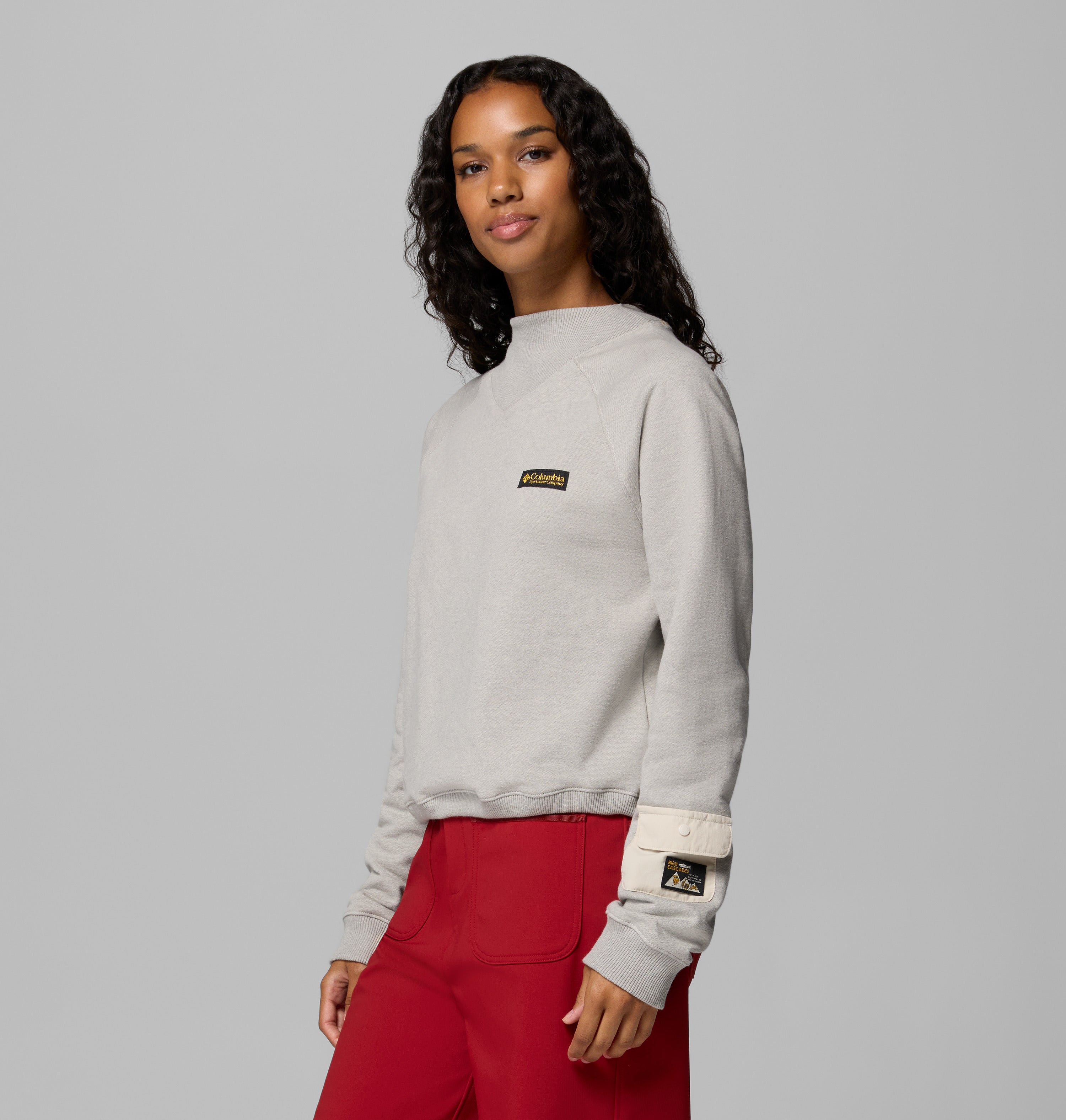 High Cascades Crop French Terry Long Sleeve Shirt