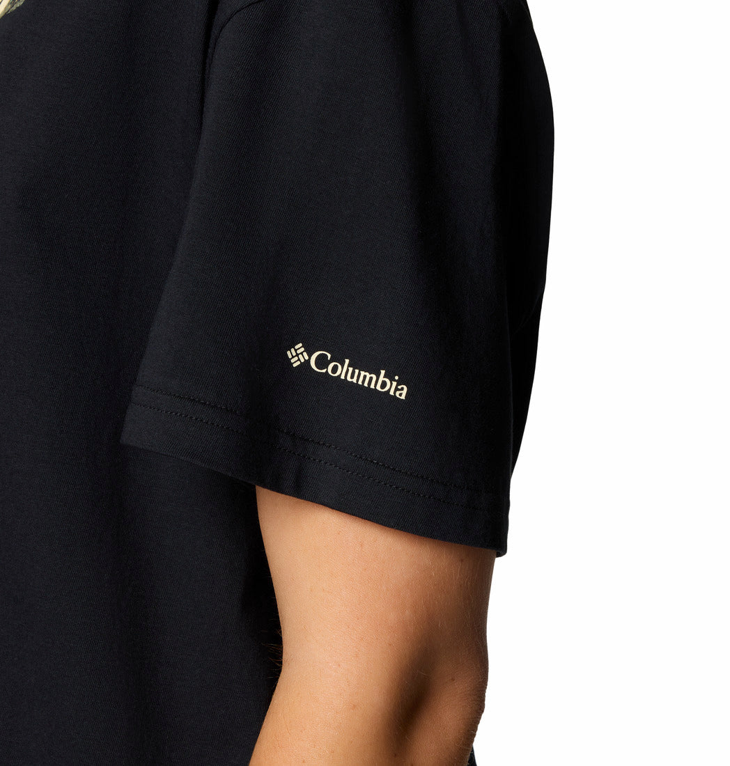 Rolling Bend Graphic Relaxed Crop Short Sleeve Shirt
