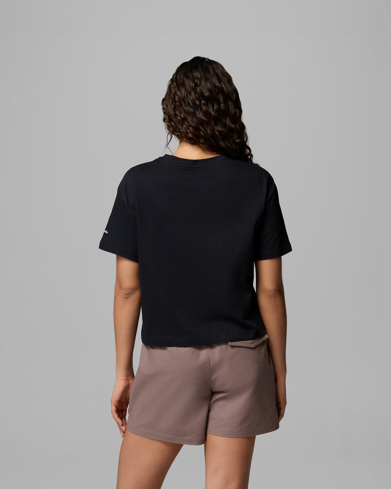 Graphic Relaxed Crop Short Sleeve Shirt