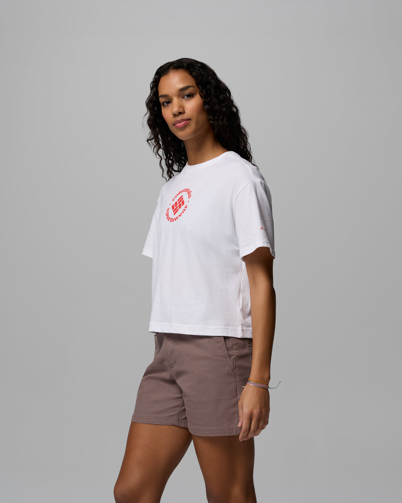 Graphic Relaxed Crop Short Sleeve Shirt