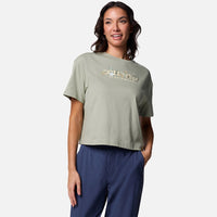 Rolling Bend Graphic Relaxed Crop Short Sleeve Shirt