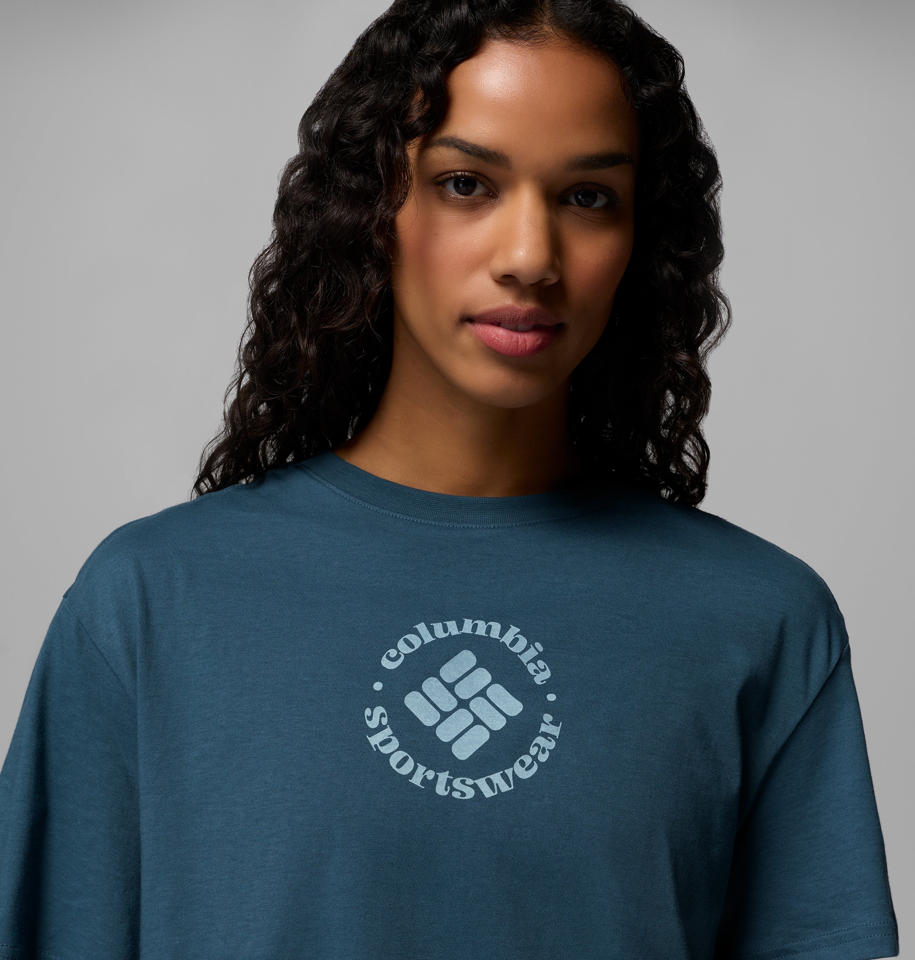 Graphic Relaxed Crop Short Sleeve Shirt