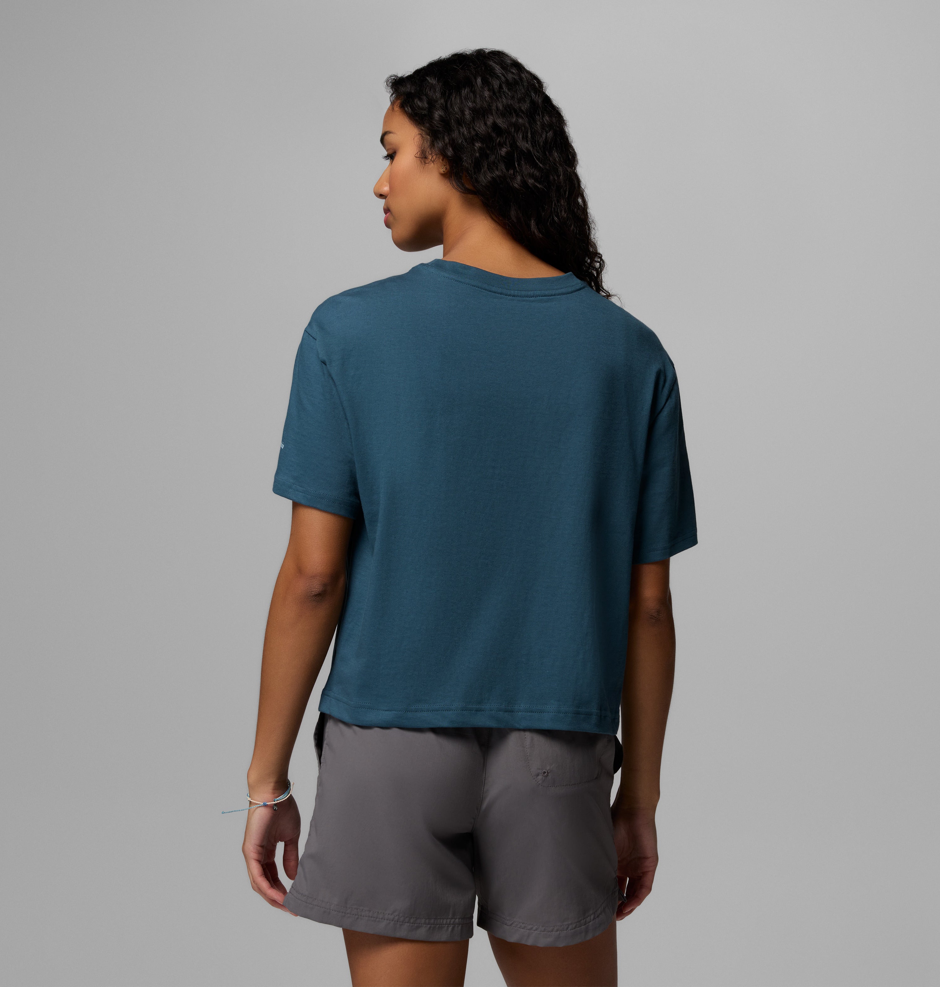 Graphic Relaxed Crop Short Sleeve Shirt