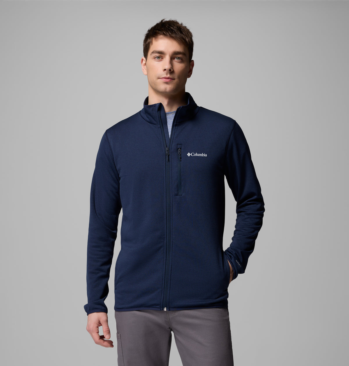 Essential Hike Grid Full Zip M
